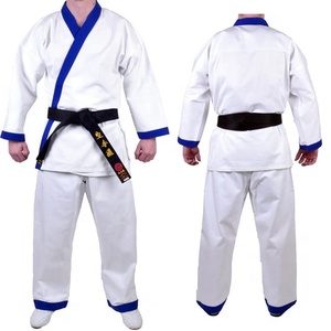 Tenue de karaté personnalisée pour enfants, uniforme de Kata en toile épaisse, col en V, polyester/coton, arts martiaux - Product Image 2