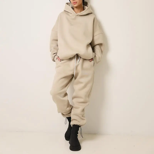 Chándal de alta calidad para hombres, sudaderas con capucha y pantalones, conjuntos de sudaderas con capucha Unisex de gran tamaño para hombres - Product Image 2