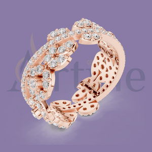 10K personnalisé texte anneau bijoux fantaisie - Product Image 1