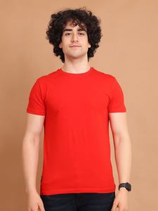 Qualité supérieure 100% coton demi-manche T-Shirt pour hommes basique extensible cou confortable tenue décontractée de tous les jours pour décontracté - Product Image 2