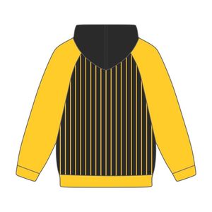 Année de fondation 1963 Iota Phi Theta Black Body Gold Raglan Pinstripes Pull à capuche Grec Fraternité Apparel Divine Nine HBCU - Product Image 3