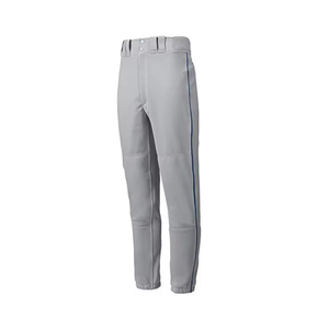 Pantalon de baseball unisexe blanc à rayures bleu-gris sublimées, respirant, anti-humidité, taille élastique, polyester, coupe classique, pour adultes - Product Image 5