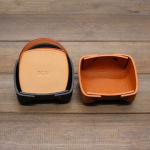 Posavasos de cuero de nuevo diseño Proveedor de posavasos de cuero personalizado y artesanía hecha a mano gran oferta - Product Image 3