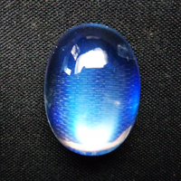 Pierre de lune arc-en-ciel 2026, forme poire ovale, cabochon lisse, qualité excellente, pierre de lune de Madagascar, éclat bleu, PDM Gems