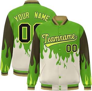 OEM Custom Custom Color Long Sleeve Patch Chenille Embroidery Streetwear Letterman Varsity Jacket <b>for</b> Men - Product Image 2