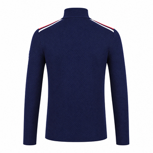 Sweat-shirt technique pour homme en polypropylène extensible tricoté, idéal pour le sport et le travail, personnalisable en gros - Product Image 4
