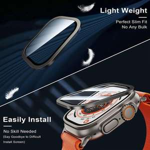 Чехол из алюминиевого сплава + закаленное стекло для Apple Watch Ultra <span class=keywords><strong>3</strong></span>, 49 мм, защита от царапин, защитная пленка для экрана IWatch Ultra 2, <span class=keywords><strong>3</strong></span>, 49 мм - Product Image 4