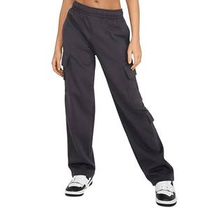 Pantalon de survêtement évasé brodé personnalisé en détresse ensemble de jogging pour hommes et femmes pantalon empilé à motif solide - Product Image 2