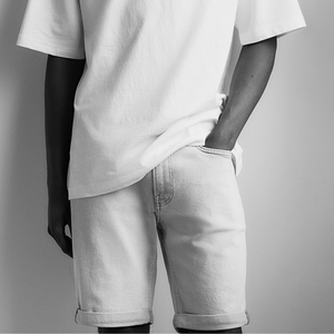 2025 personnalisé été haute rue Style brodé Logo Baggy Jean Shorts Vintage décontracté lavé Bermuda Shorts nouveau Street Wear - Product Image 5