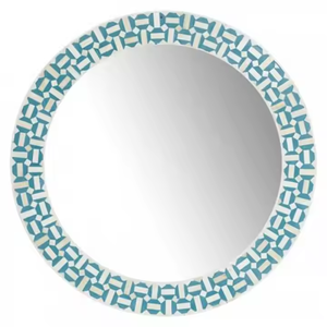 Modern Customized Bone Inlay <b>Mirror</b> Frame <b>Decorative</b> <b>Wall</b> <b>Mirror</b> for Bathroom and Living Room - Product Image 4