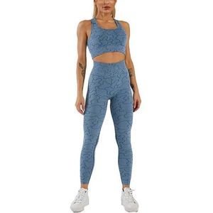 Nouveau design personnalisé ensemble de compression pour femmes meilleure vente vêtements de sport multicolores prix abordable ensemble de yoga élégant pour les femmes - Product Image 1