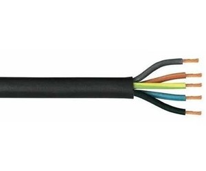 50m. Tubo in acrilico nero 5x2,5mm. sul rullo - Product Image 1