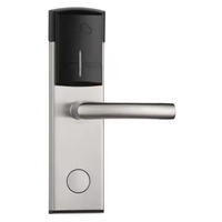 Serrure de porte d'hôtel RFID en acier inoxydable 13,56 MHz, serrure électronique intelligente sans clé avec carte IC