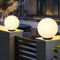 Lampe de sol sphérique creuse pour extérieur, écran LED, intensité variable, indice de protection IP65, pour éclairage de jardin, cour et place publique