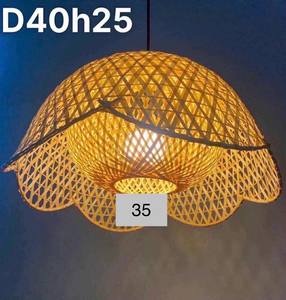 Handmade Bamboo and Rattan Lamps-Boho Indoor Decor for Restaurants Hotels Homestays & Homes - Product Image 4