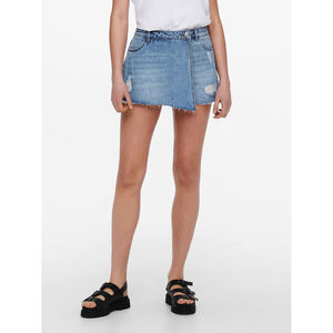 Nouveauté : short en jean déchiré taille haute, bleu clair, respirant, séchage rapide, écologique, coupe classique, été - Product Image 6