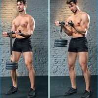 Meilleure Affaire Anti-Slip Avant-Bras Poignet Blaster Rouleau Formateur Poids-Roulement Corde Bras Force Formation Fitness Equipment
