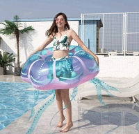 Usine Piscine Flotteur Tube Méduse Natation NetRed Gonflable Méduse Siège FlotteCreative Cercle De Natation