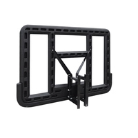 Panneau de basket-ball transparent en PC de 44 pouces, personnalisé en usine, panneau mural pour basket-ball extérieur, ensemble de paniers de basket-ball pour enfants et adultes ANBOO