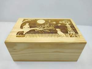 Decorative Urns Antique Human Urn Printed Engraving Unique Tree Design <b>For</b> Loving <b>Ashes</b> <b>Box</b> Material Wood Large Adult <b>Box</b> Gift - Product Image 6