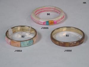 ขายดีสร้อยข้อมือหินโมเสคโลหะหินเซรามิคสีน้ำเงินและสีแดงพร้อมฐานทองเหลืองเครื่องประดับกำไลข้อมือหินทันสมัย - Product Image 5