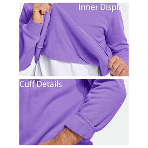 Sweat à capuche en tissu ultra doux au toucher avec logo personnalisé pour hommes sweats à capuche respirants à manches longues basiques en coton mélangé pour hommes - Product Image 4
