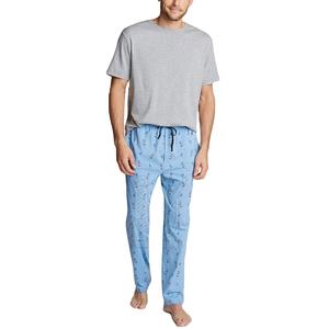 Pantalones de Pijama Casuales para Hombre al por Mayor, MOQ Bajo, Diseño Personalizado, Último Diseño, 100% Algodón, Transpirable, de Secado Rápido, Cintura Elástica, en Venta - Product Image 2