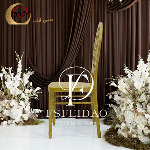 Wholesale Iron Fabric Spray <b>Painted</b> Golden Phoenix Modern Customizable Color Outdoor Dining Wedding Living Room Home Furniture - Product Image 2