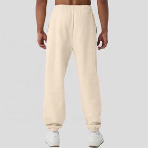 Pantalon de jogging décontracté de qualité supérieure personnalisé, coupe sport, uni, avec poche, en molleton de coton lourd, en élasthanne, pour homme - Product Image 2