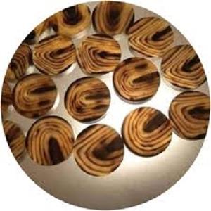 Botones de cuerno hechos a mano al por mayor para ropa de hombre y mujer, botón decorativo de cuerno personalizado, botones de plástico de moda con reverso plano - Product Image 2