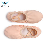 Zapatos de Ballet de mujer de algodón 100% de color personalizado OEM zapatos de baile planos desechables suaves con diseño plegable de lona elástica al por mayor