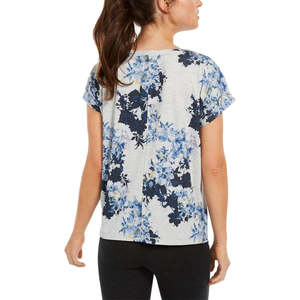 T-Shirt da Yoga Ideology per Donna, Stile Semplice, Grigia, Stampata, in Spandex, Taglia Piccola - Product Image 2