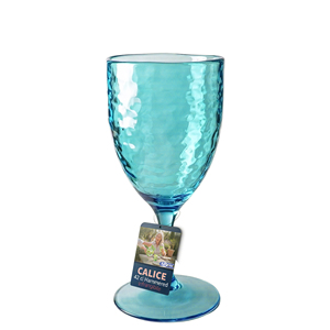 Verres à vin en plastique bleu CL.43 en verre acrylique Vaisselle de qualité supérieure pour les amateurs de vin - Product Image 1