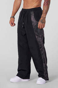 Precio de fábrica, pantalones holgados de gran tamaño personalizados, pantalones para correr, ropa informal, pantalones de chándal con tira lateral, pantalones de chándal de alta calidad para hombres - Product Image 4