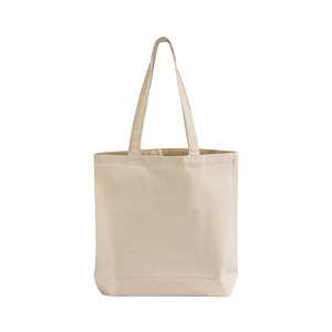 Cotton <b>Canvas</b> Gusset Tote Bag Reusable Durable Fashionable Design Shopping Grocery Carry Bag Custom Logo Promotional - Product Image 1