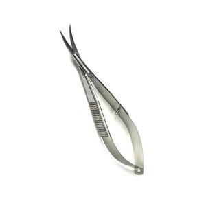 Tijeras planas profesionales para el cabello de las cejas, cutícula, uñas, logotipo personalizado, herramientas de manicura de acero inoxidable, hoja recta, forma biselada - Product Image 5