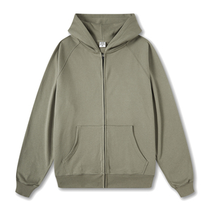Sudadera con Capucha de Invierno Personalizada 100% Algodón para Hombre, con Cremallera Completa, Tejida, de Color Sólido, Corte Holgado, Impermeable y Ecológica - Product Image 6