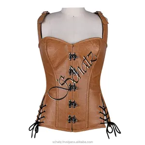 Schatz Quốc Tế Thép Boned Steampunk Overbust Corset Eo Giảm Béo Cộng Với Kích Thước Corset Cho Phụ Nữ Cosplay Trang Phục Ăn Mặc