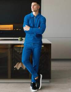 Survêtement avec logo personnalisé de haute qualité Ensemble deux pièces en mélange de coton pour hommes Pull à capuche Jogger Tech Fleece Gym Outfit - Product Image 4