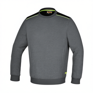 Sudadera con Capucha para Niños con Cuello Redondo y Detalle Verde Fluorescente con Inserciones Negras en los Hombros - Product Image 2