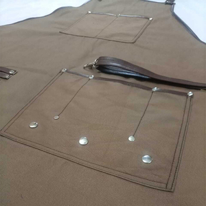 Delantal profesional de lona para peluquero, delantal de peluquería con bolsillos, estilo de barbero con Pock, venta al por mayor - Product Image 4