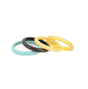 Elegantes brazaletes de resina de madera hechos a mano estilo Vintage joyería de moda colorida brazalete de madera y resina de buena calidad - Product Image 4