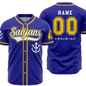 Maillot de baseball respirant personnalisé de haute qualité avec logo et nom d'équipe, 100 % polyester, séchage rapide, pour le sport - Product Image 4