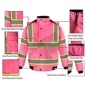 Chaqueta de Seguridad para Mujer Talla Grande, Transpirable, de Poliéster, de Secado Rápido, Nueva Llegada - Product Image 3