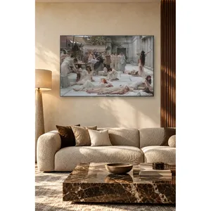 Impresión en lienzo de Fida Alma Tadema: Mujeres durmiendo en un patio de mármol - Product Image 1