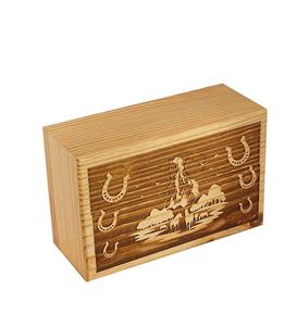 Urnes de crémation en bois de cheval fabriquées à la main pour cendres humaines adulte grande boîte d'urne funéraire-urnes funéraires (250 LB-Pinède) - Product Image 1