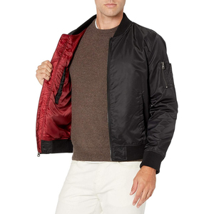 Chaquetas cortavientos de bombardero para hombre Chaquetas ligeras OEM ODM Servicio de fábrica Ropa de calle de invierno Chaquetas de bombardero para hombre - Product Image 3