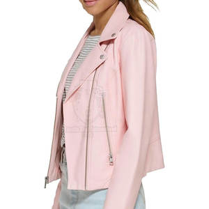 Ropa de Invierno, Chaqueta de Cuero para Mujer, Nueva Moda, con Cuero 100% Genuino, Precio de Mayoreo, Chaquetas de Cuero para Mujer - Product Image 4