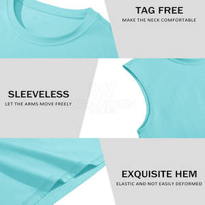 Camiseta sin mangas de algodón 100% de nuevo diseño, ropa de calle, logotipo impreso personalizado, Camiseta holgada de bajo precio para hombre - Product Image 5