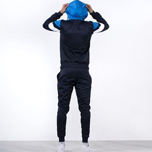 2025 estampado 100% algodón transpirable entrenamiento Jogging desgaste para hombres Sudadera con capucha pantalones de chándal pantalones Cargo patrón sólido chándal de invierno - Product Image 4